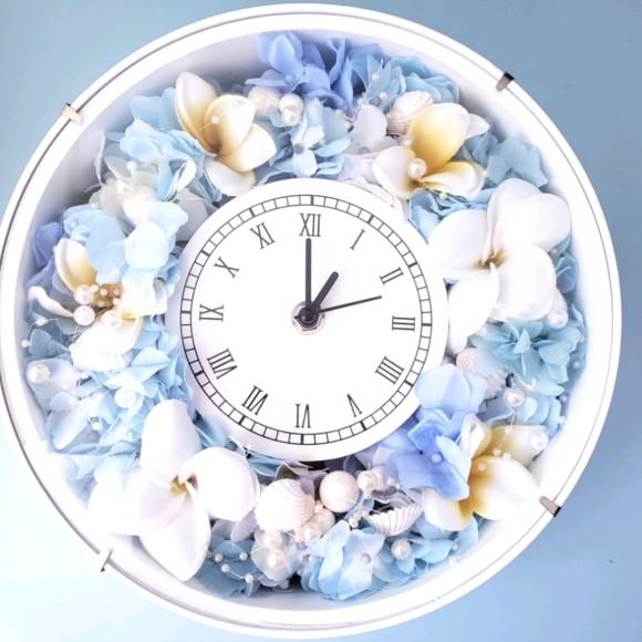 京都フラワーデコ セシル プルメリアの花時計